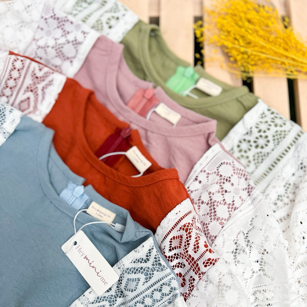 heyminime gale & flora dress setelan anak