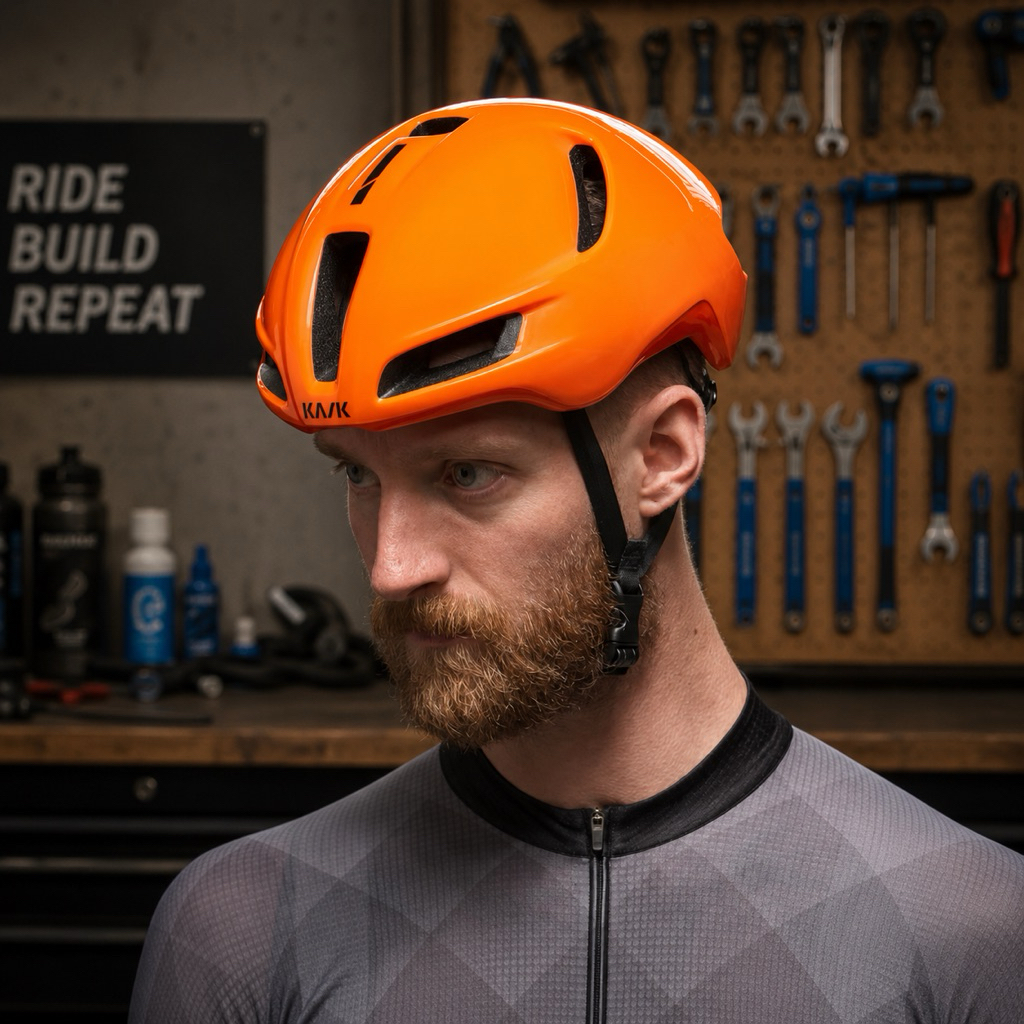 Helm KASK utopia roadbike orange fluo