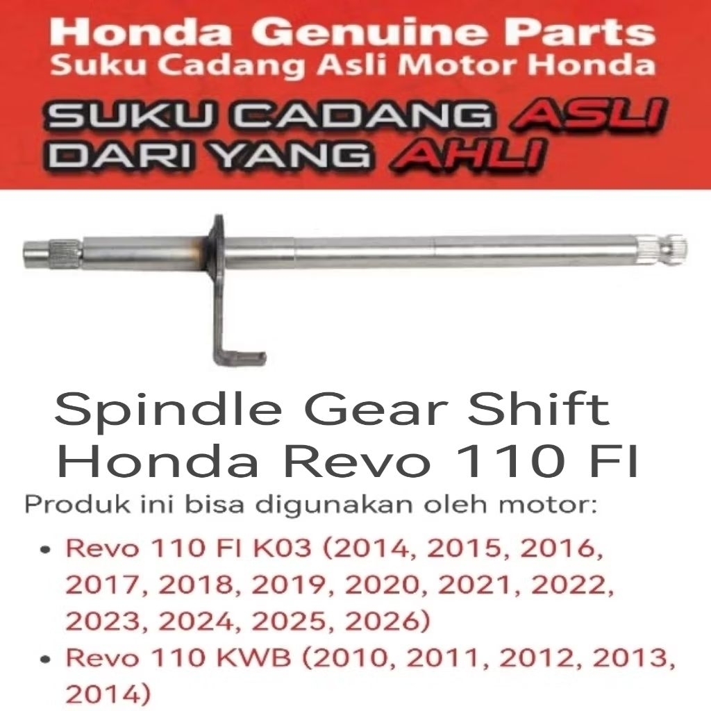 24610KWW740 Spindle Gear Shift Honda Revo 110 FI
