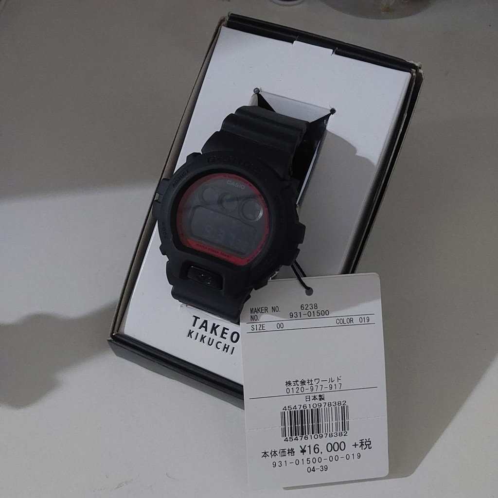 jam tangan gshock dw6900fs x takeo kikuchi