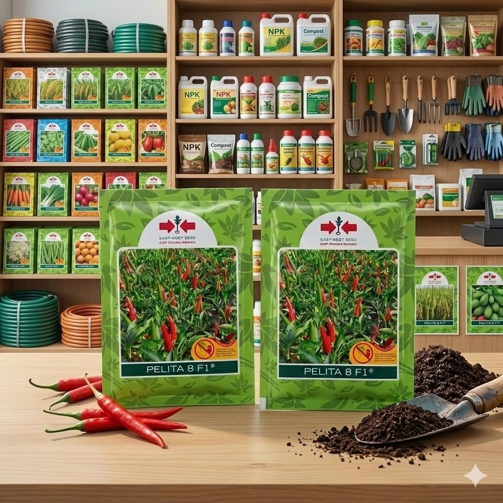 Benih Bibit Cabe Rawit Pelita 8 F1 Cabai 2250 biji Panah Merah