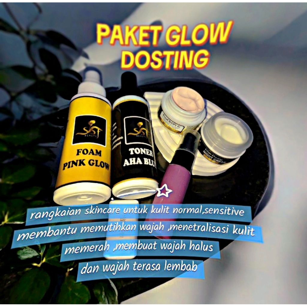 Paket SS BeautySkin Glowing Dosis Tinggi Wajah Super Mulus Licin (Kulit Sensitif)