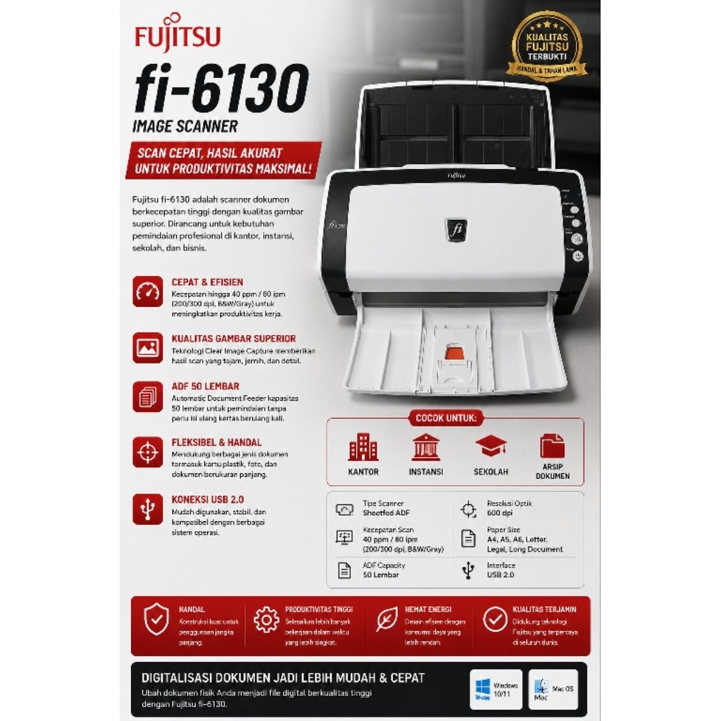 scanner f4 Fujitsu fi 6130