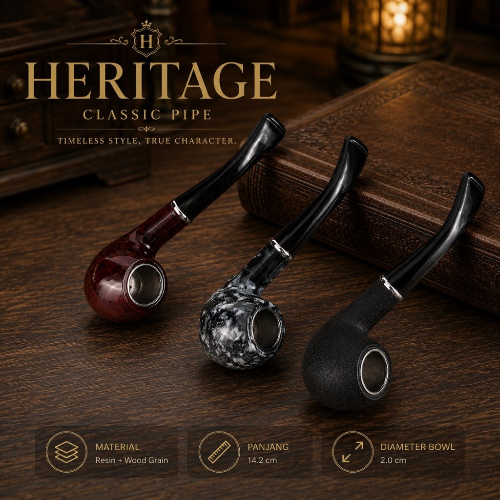 Korek Api Pipe Cangklong Model Lionheart