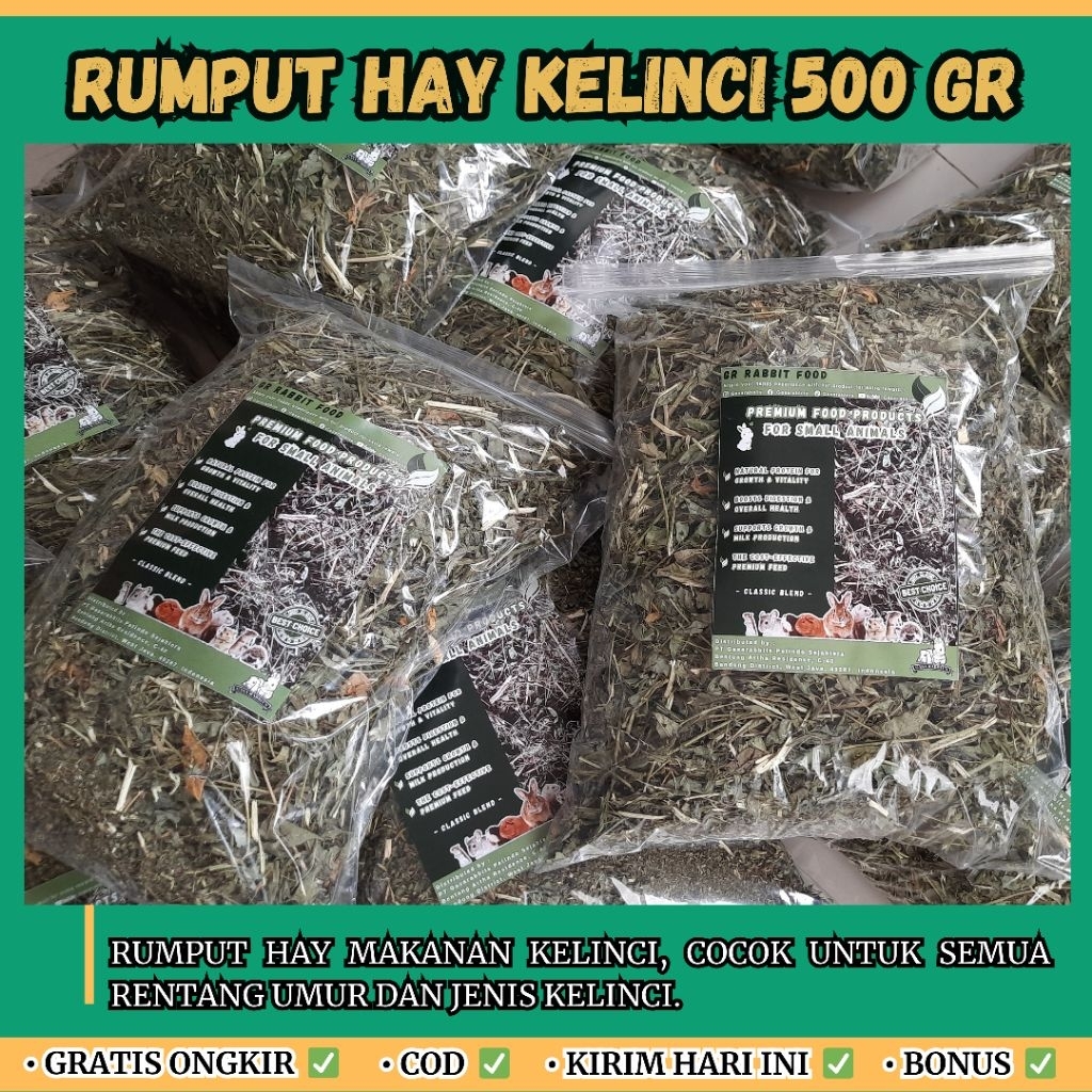 RUMPUT HAY MAKANAN KELINCI - Hay makanan kelinci - Rumput hay kelinci - Makanan kelinci