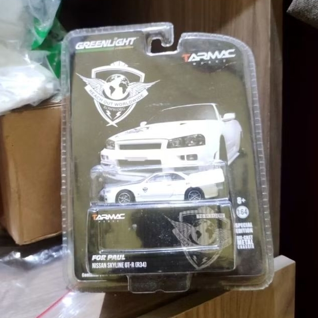 Greenlight Tarmac 2002 Nissan Skyline GTR R34 for Paul diecast