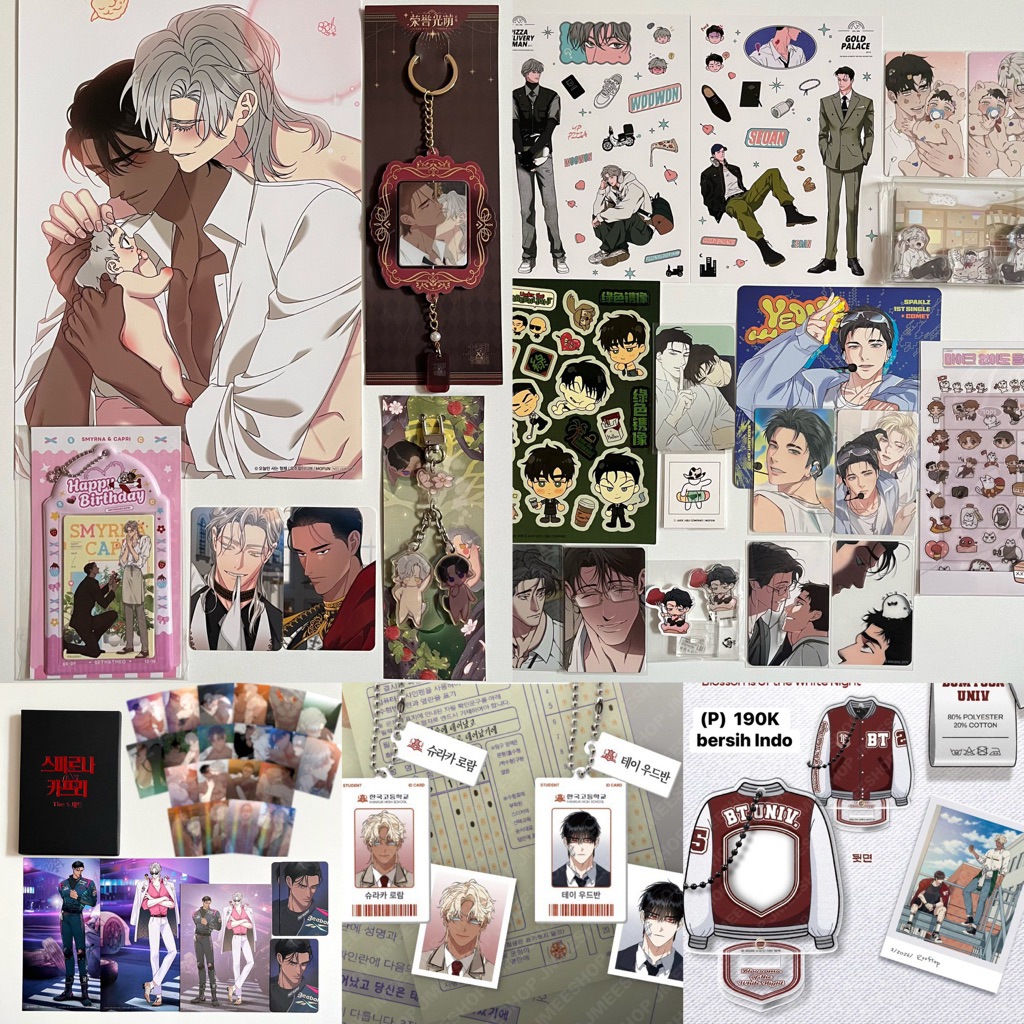 Merch Manhwa smyrna and capri Blossoms botwn Under the greenlight utgl Swallow you whole Backlight U
