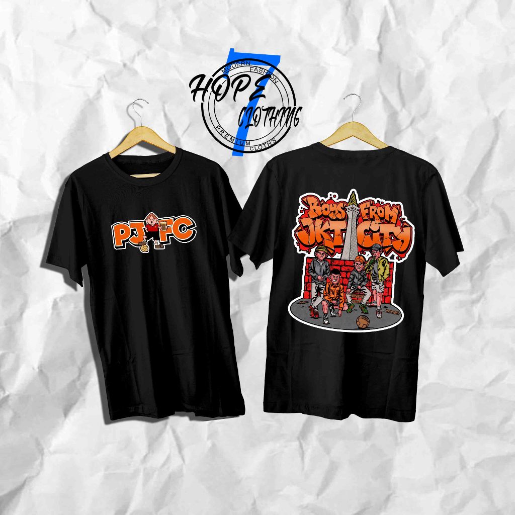 COD Kaos Persija Jakarta Kaos PJFC Terbaru Kaos Sepakbola Jack Mania Tshirt Unisex Katun 30s