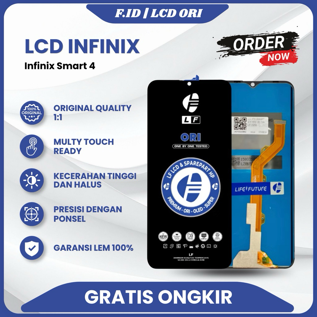 LCD INFINIX SMART 4 ORI (GARANSI LEM) FULLSET TOUCHSCREEN