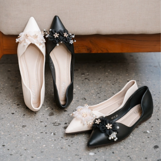 Sandy Gallery Flat Shoes Sandal Wanita Evelyn