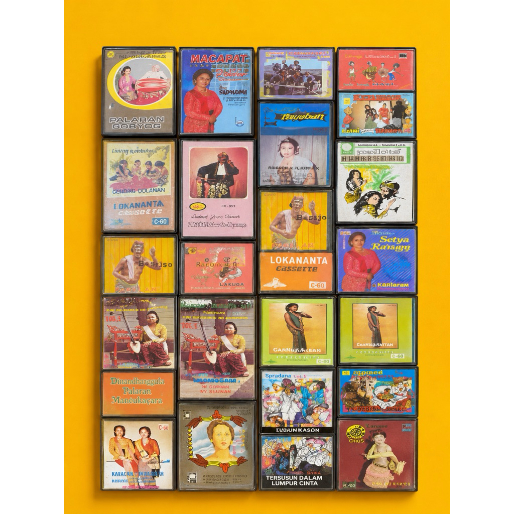 Kaset Pita Lawas Tradisional Jawa Lokananta Macapat Ludruk Campursari Keroncong Koleksi Vintage Rare
