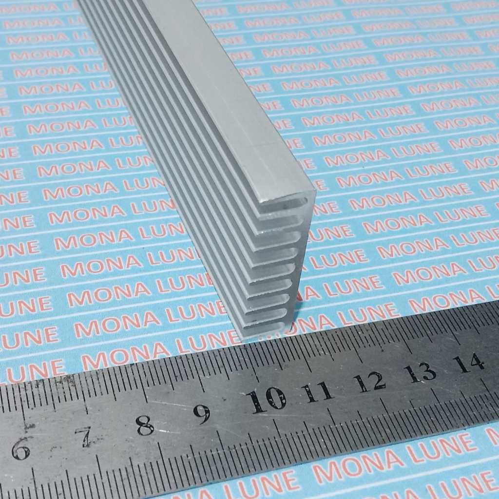heatsink 30cm x 3,5cm x 1cm pendingin warna putih almu alminium headsink heatsing untuk transistor m