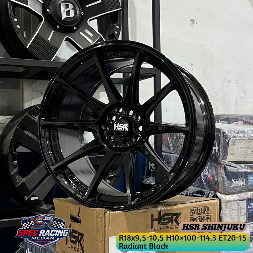 velg movil celong r18 HSR SHINJUKU odyssey, captiva, civic, crv, camry, cortez, mustang dll Ring 18