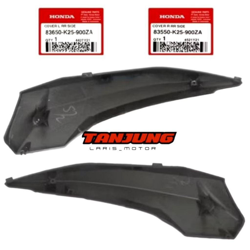 83550-K25-900ZA 83650-K25-900ZA Cover sambungan body belakang kanan kiri beat fi 2012 - 2016 origina