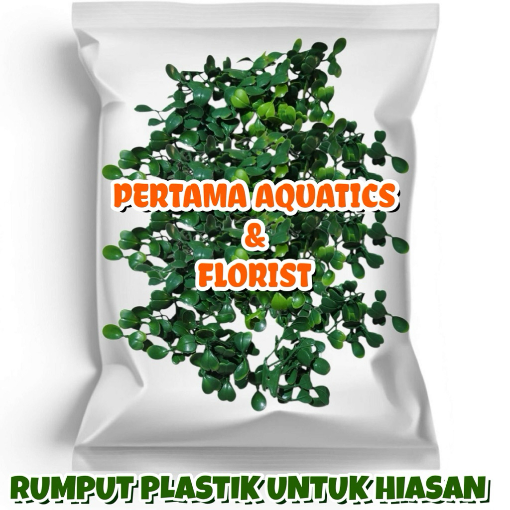 (DALAM GRAM) RUMPUT PLASTIK DEKORASI/ Bunga Dekorasi/ Hiasan Dekorasi/ Rumput Dekorasi/ Daun Rambat 