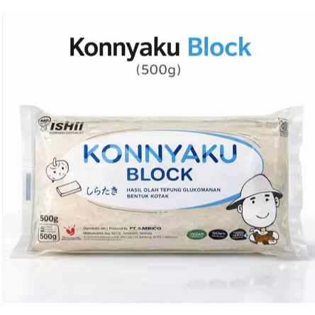Konyaku Blok - Konyaku Block Touki Shirataki  500g Umbi Porang