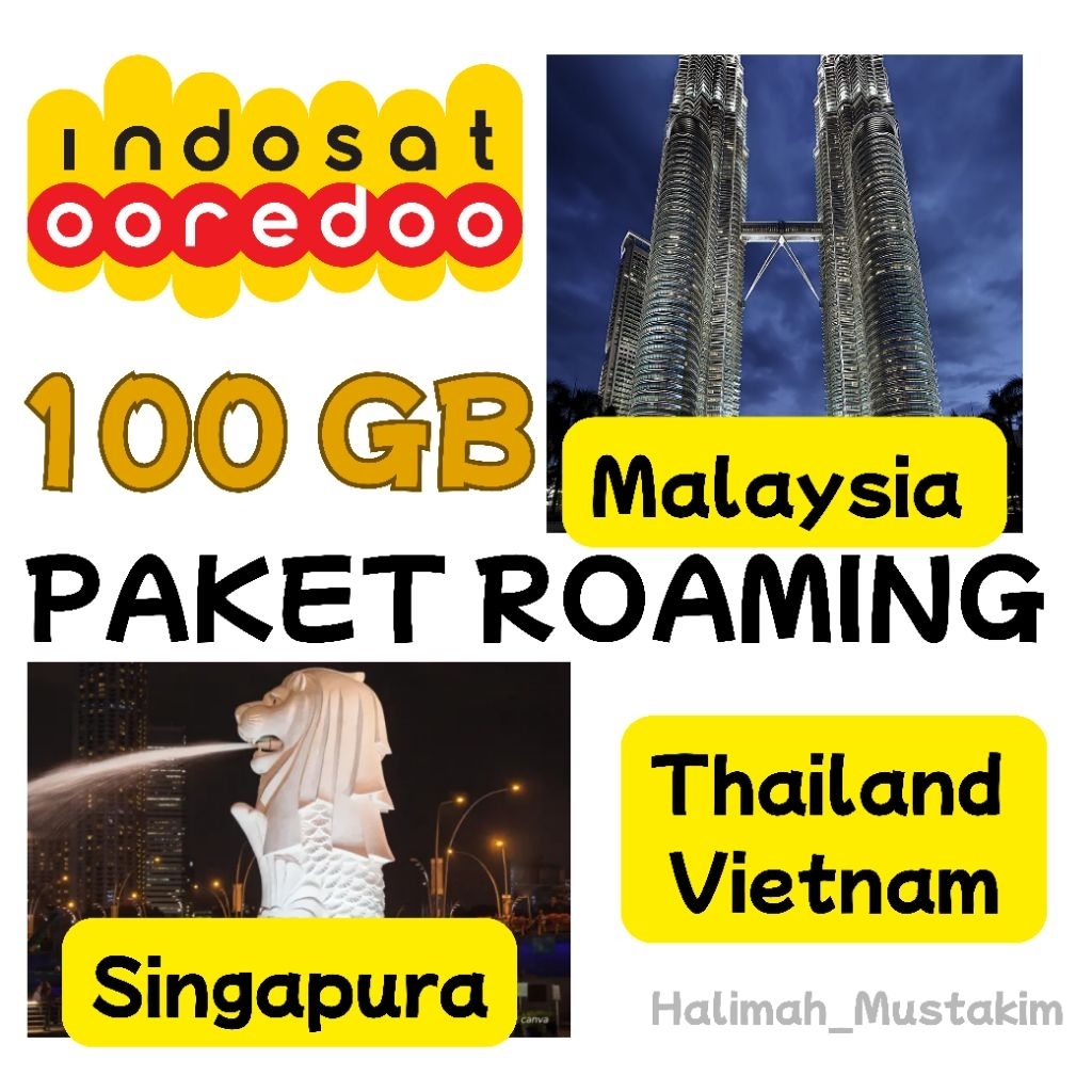 Indosat paket roaming Malaysia | Roaming Singapura | Roaming Thailand | Roaming Vietnam