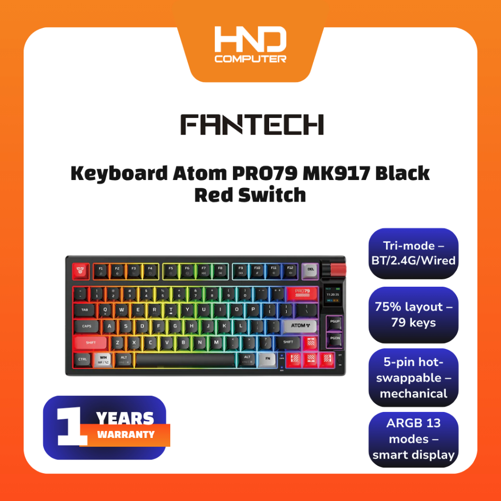 FANTECH ATOM PRO SERIES Wireless Keyboard Mechanical Gaming ATOM PRO 79 97