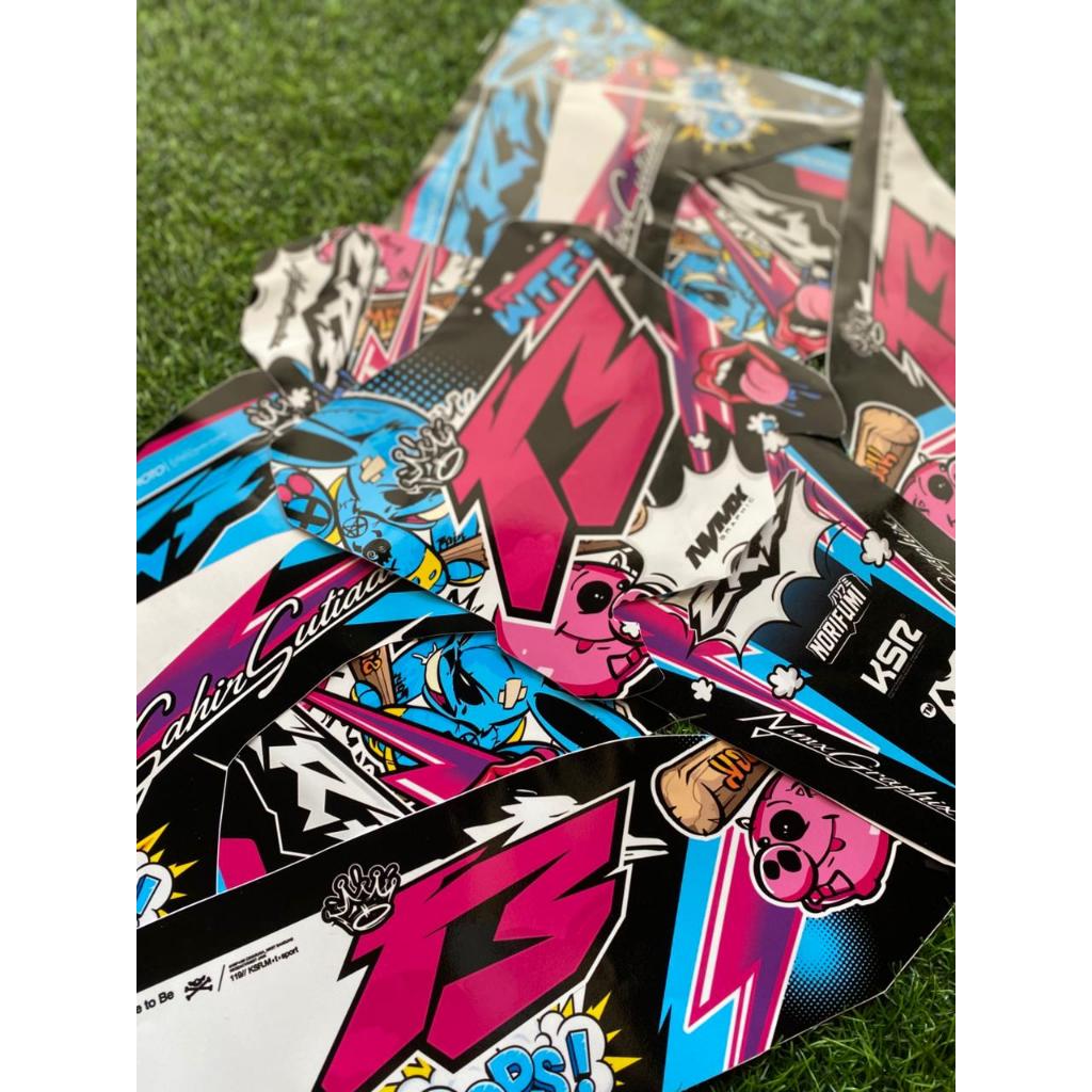 Decal CRFSuperglossy – Stiker Motor Trail Custom Desain Kekinian