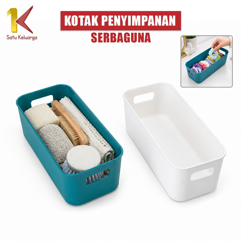 Satu Keluarga Kotak Penyimpanan Bin Pantry Serbaguna C1177 Kotak Plastik Keranjang Storage Box