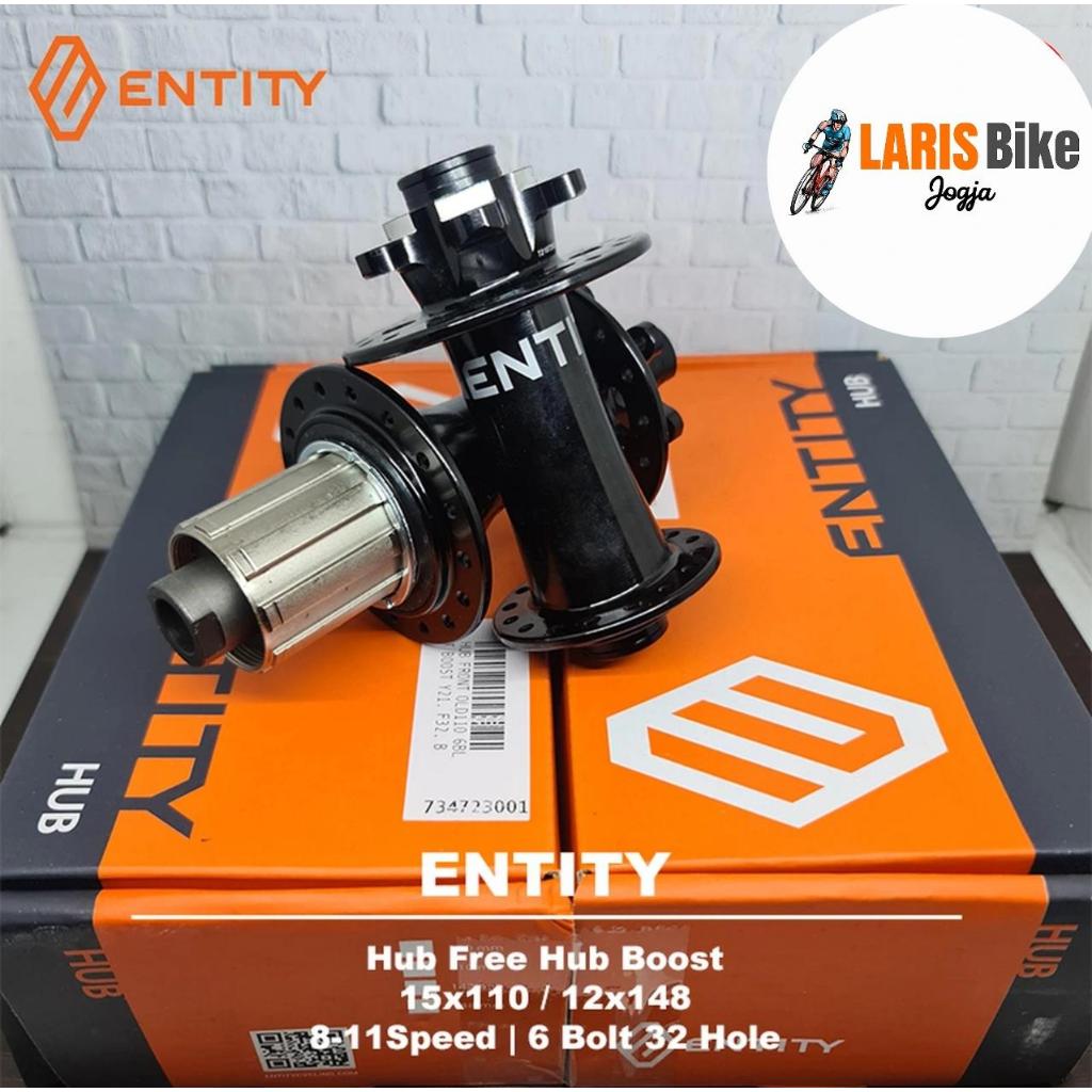 HUB FREEHUB ENTITY 32 HOLE 15X110/12X148 SIX BOLTS 11 SPEED UNTUK SEPEDA MTB DAN ROADBIKE