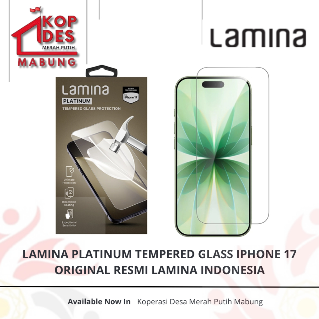 lamina Platinum Tempered Glass Iphone 17 - Original Resmi Lamina
