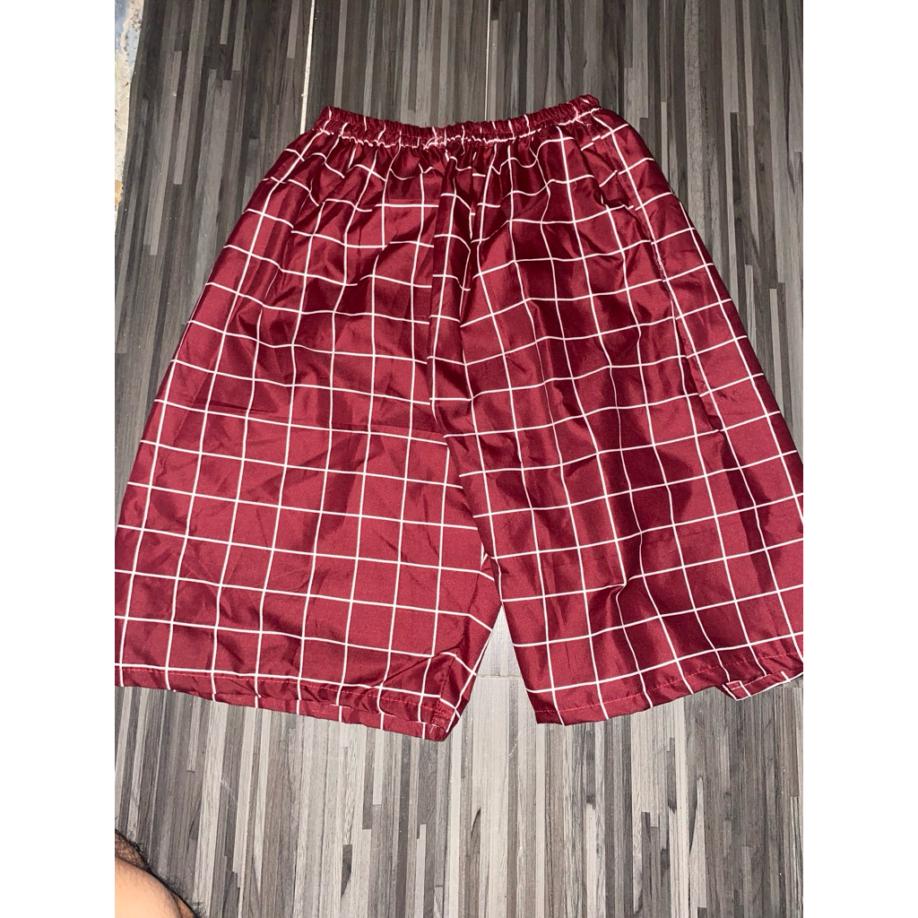 celana kolor motif kotak-kotak