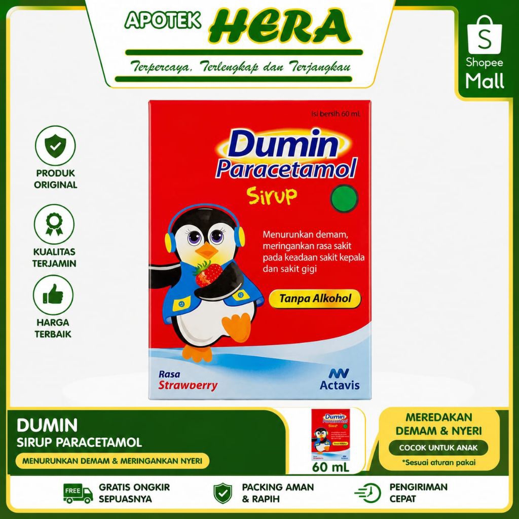 Dumin Paracetamol Syrup 60ml