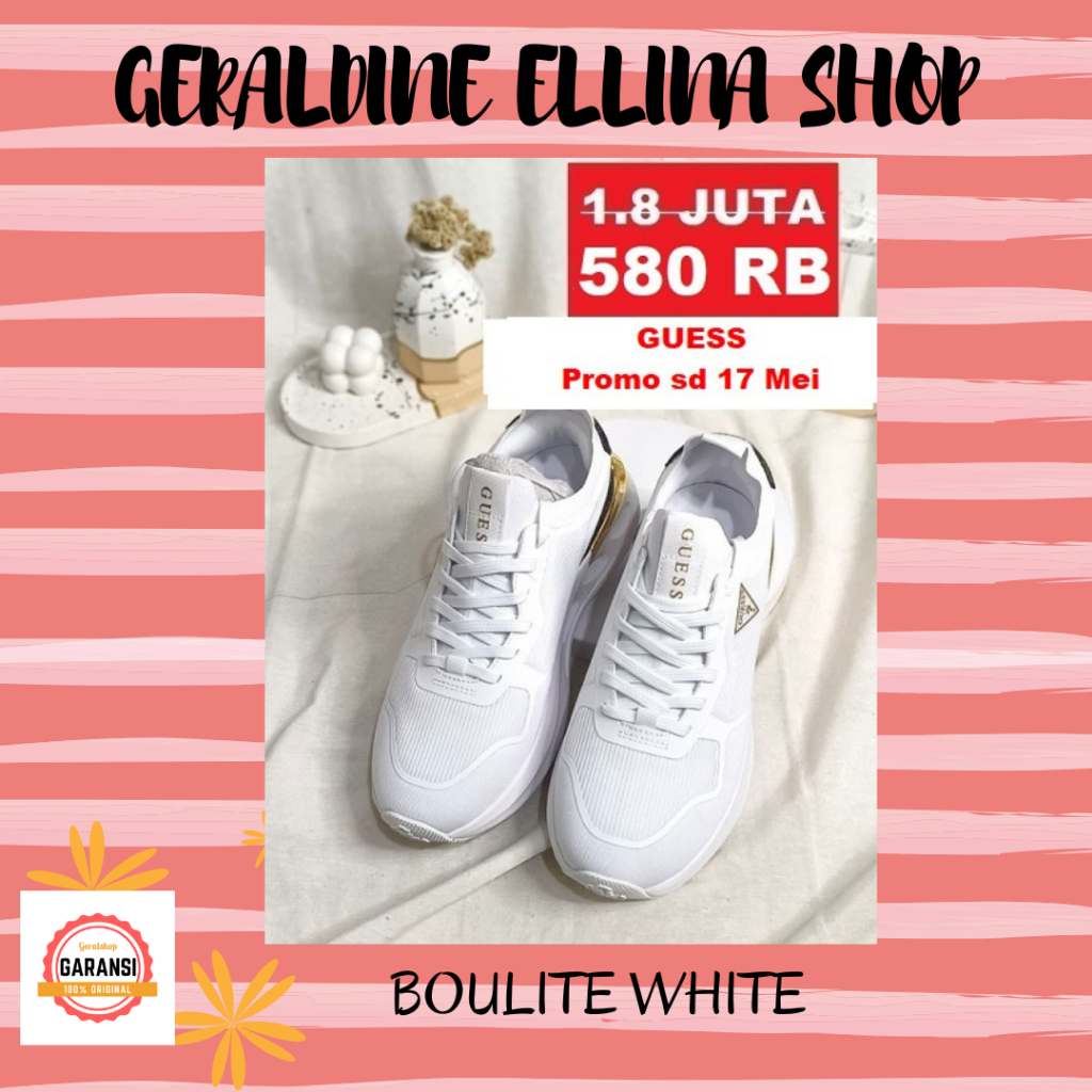 Sepatu sneakers Guess wanita 100% original SALE BOULITE