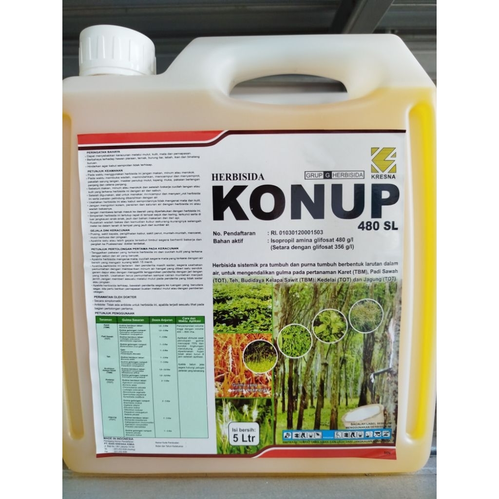 Konup 480 SL 5lt herbisida sistemik