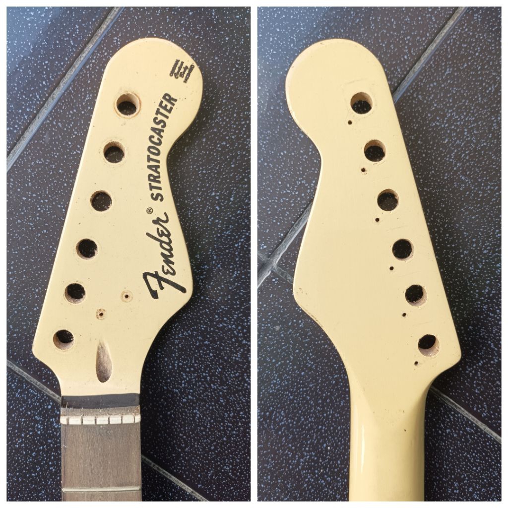 neck gitar listrik model Stratocaster, ada MINUSnya