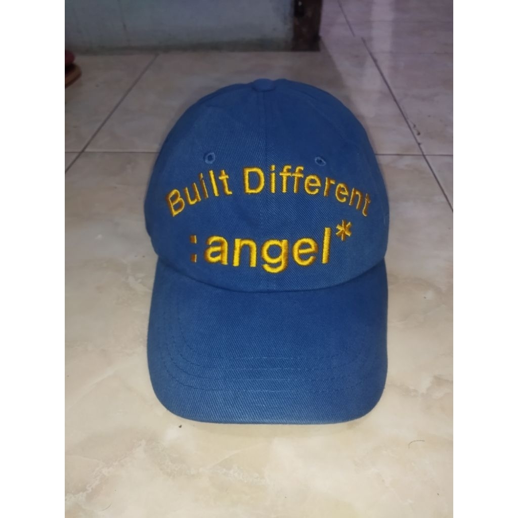 topi mark gonzales navy autentik