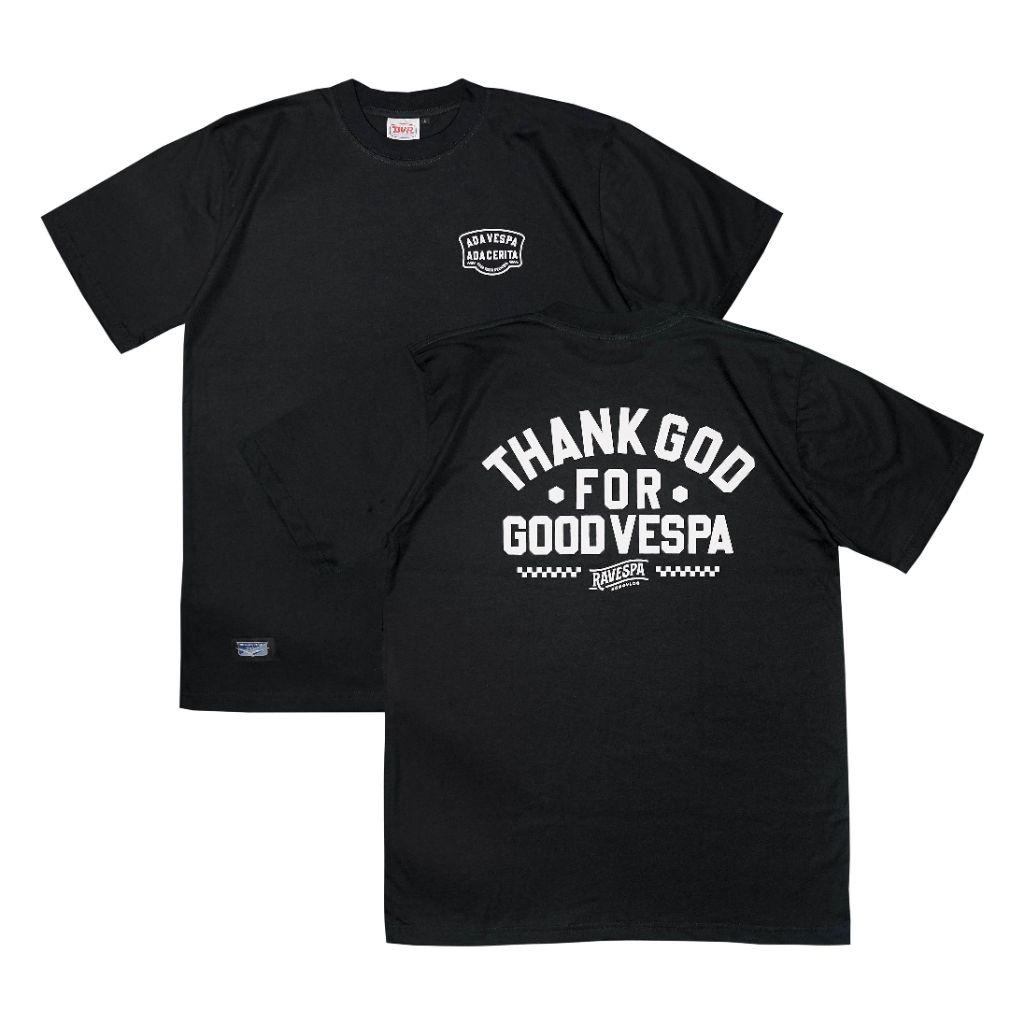 DVR X RAVESPA - TS GV RV 26 BLACK  Men Black T-Shirt Katun 24's