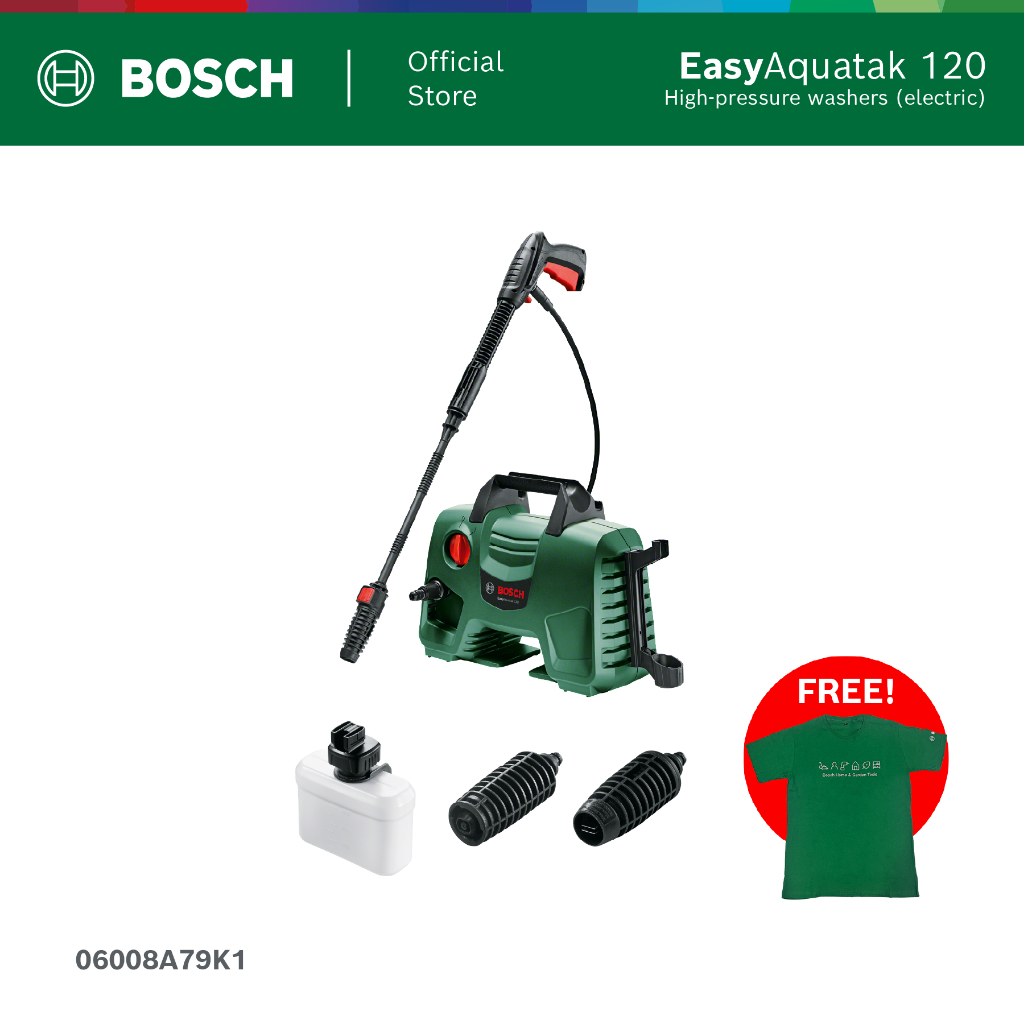 BOSCH DIY Alat Cuci Bertekanan Tinggi 120 Bar - Easy Aquatak High Pressure Washer 1500W | Semprotan 