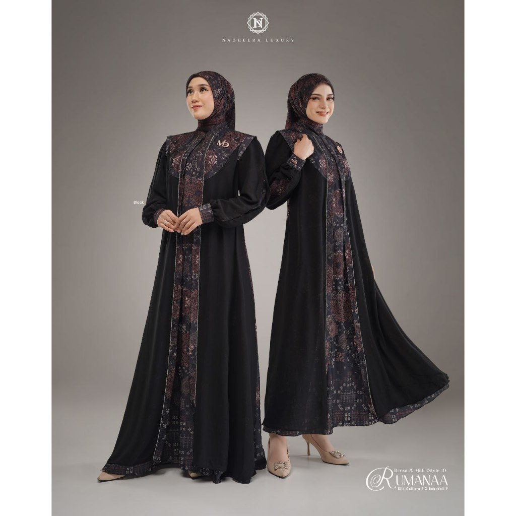 READY // RUMANAA DRESS&MIDI STYLE 3 NADHEERA LUXURY TERBARU // DRESS NADHEERA LUXURY // NADHEERA LUX