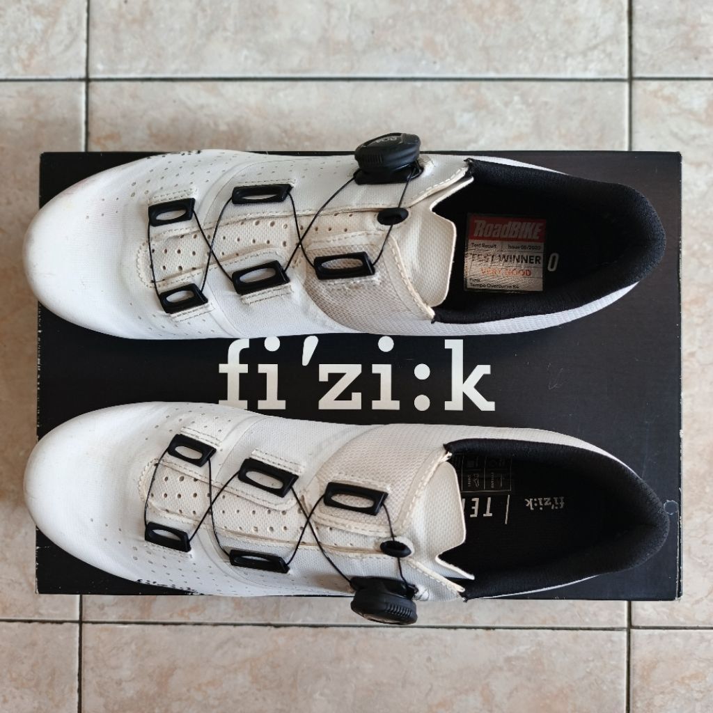 Sepatu Cleat Sepeda Fizik Tempo Overcurve R4 Size 44 BOA Original Road Bike Shoes
