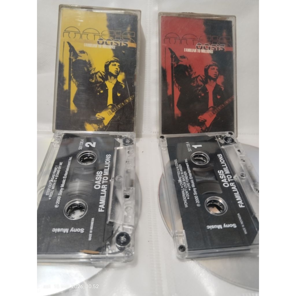 kaset pita OASIS original Familiar to Millions (double cassette) Mulus