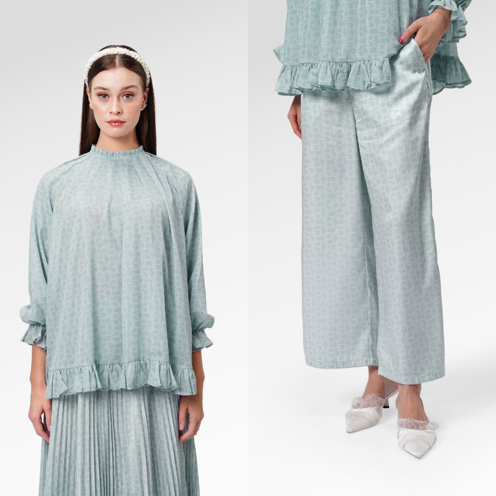 Benang Jarum Marchesa Monogram Blouse & Pants