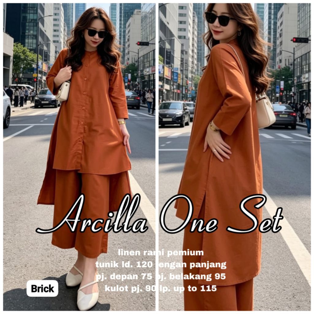 JUMBO LD 120 cm ARCILLA ONE SET SETELAN BAJU WANITA