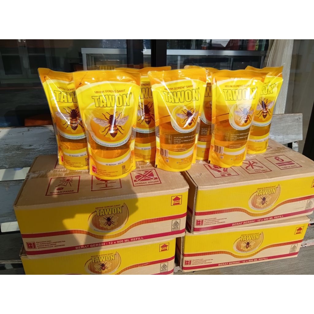 Minyak goreng cap TAWON 1 dus, 900ml