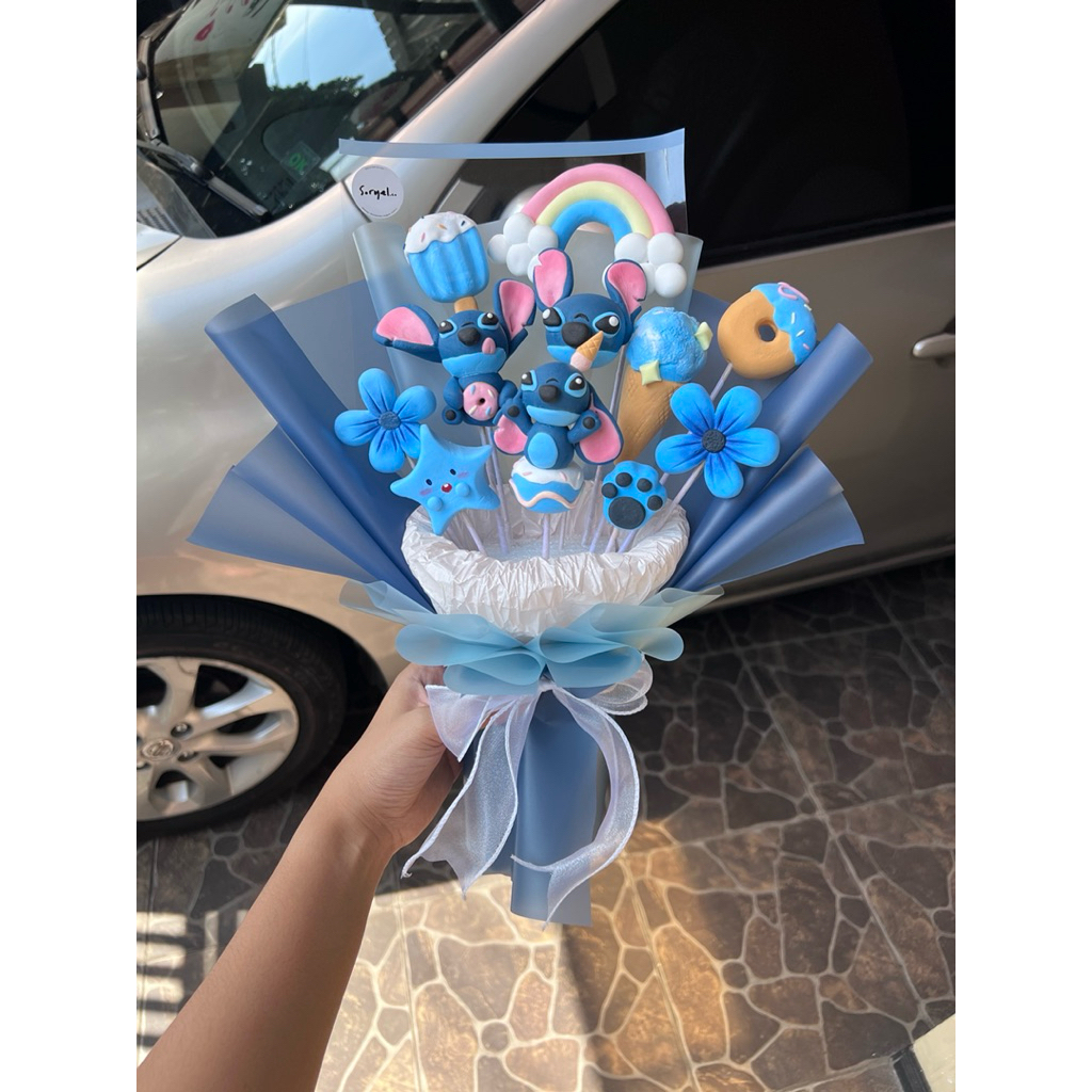 Buket clay | Custom clay bouquet | Buket wisuda | Gift birthday | Clay bouquet flowers | Graduation 