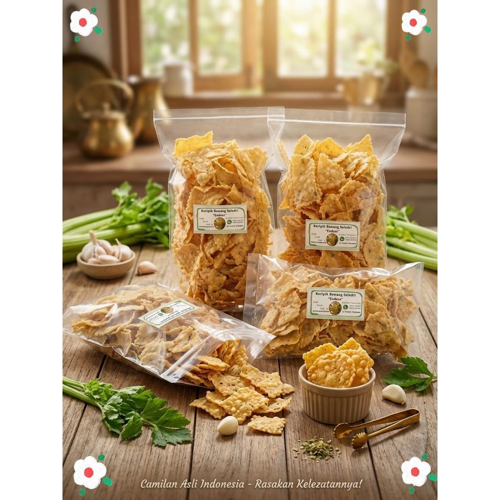 keripik bawang seledri endoss