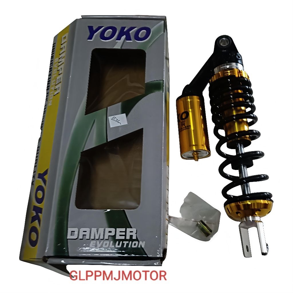 Shockbreaker Belakang Tabung Atas YOKO Motor Matic Mio Beat Vario 305m Black Gold Shock Sok Shok Ori