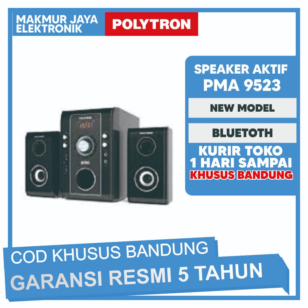 SPEAKER AKTIF POLYTRON PMA 9523 PMA9523 PMA-9523-B BLUETOOTH