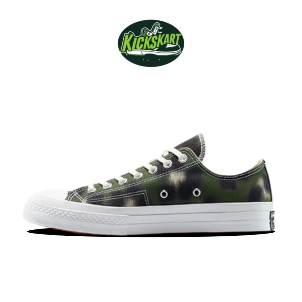 Sepatu Converse Low Hana Leopard Green Black