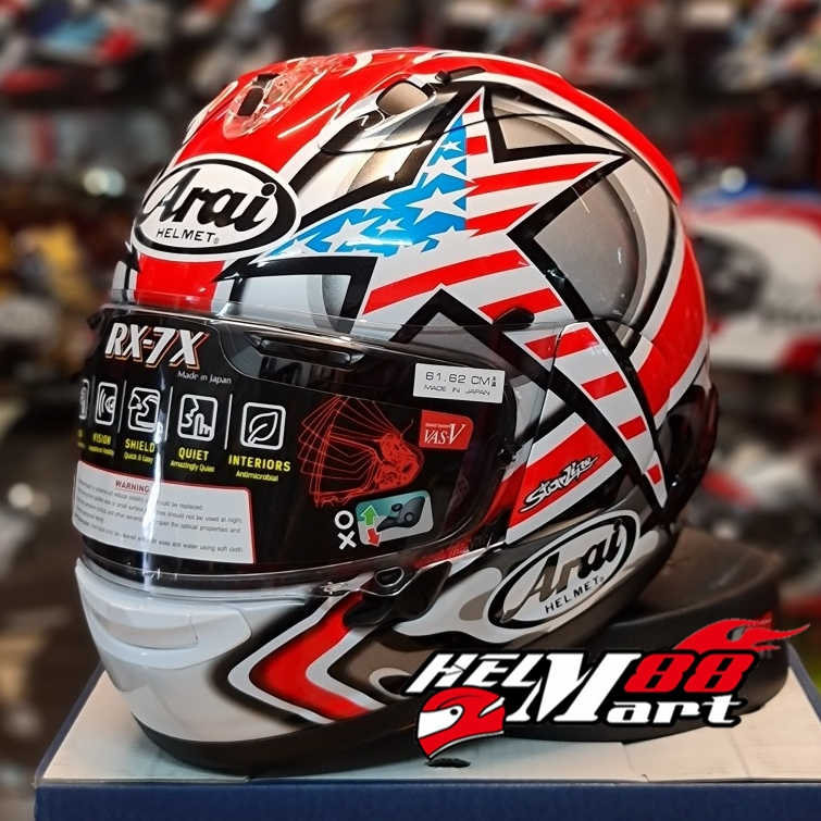 Arai RX7X HAYDEN LAGUNA Helm Arai Full Face Arai RX-7X