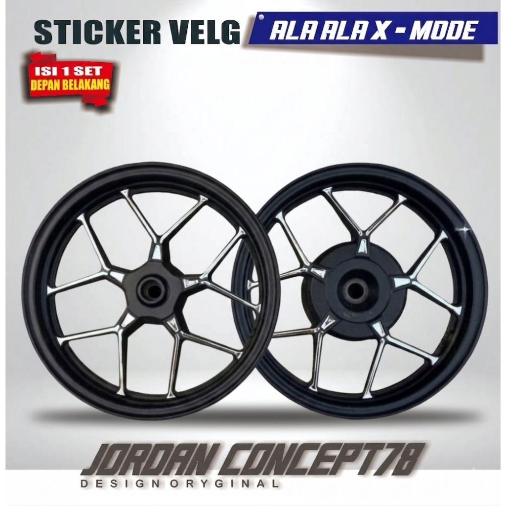 STIKER VELG VARIO LED 125 ALA ALA X MODE Cutting sticker variasi velg vario