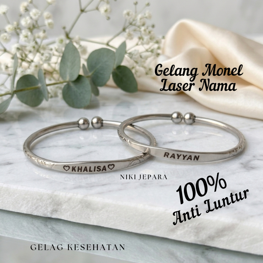 Gelang Baby Ukir Nama ( Free LASER NAMA )