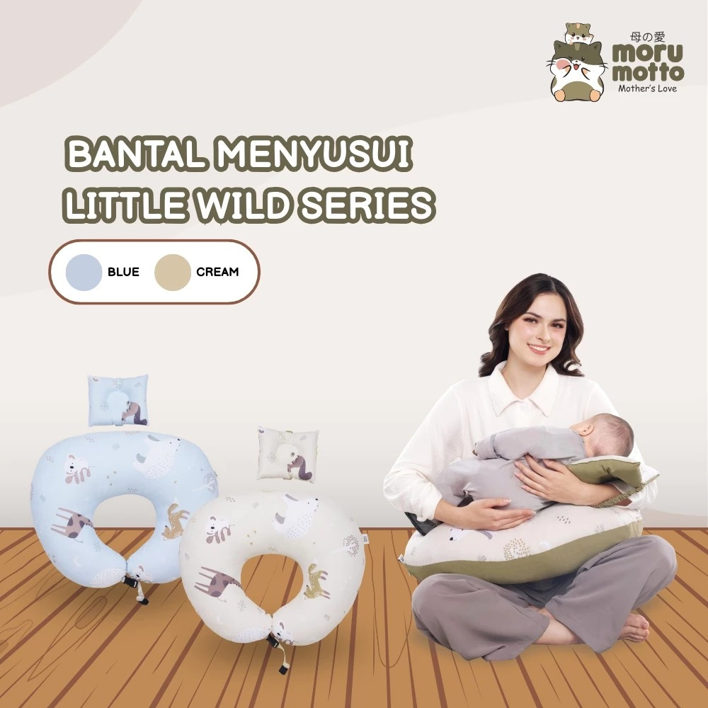Morumotto Bantal Menyusui Bayi Little Wild Series Nursing Pillow Ibu dan Bayi / Bansui