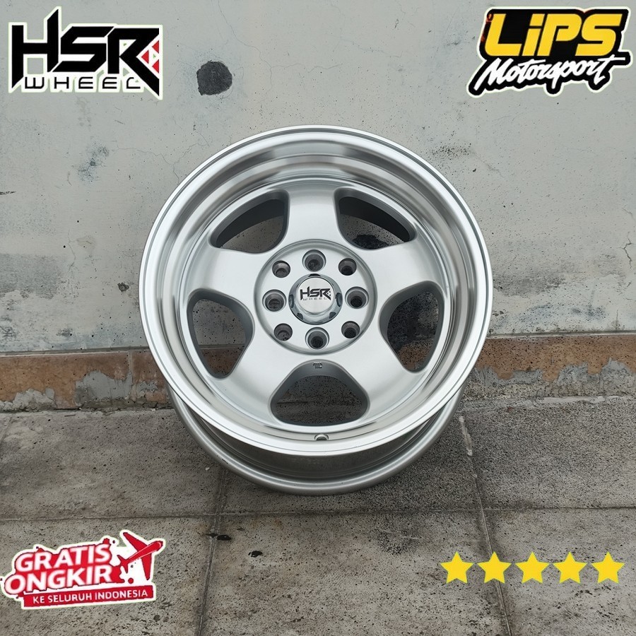 Velg Hsr Brisket Ring 15 Untuk Mobil Aya Brio Ayla Calya Sigra Avanza Pelek R15 Work Meister Silver